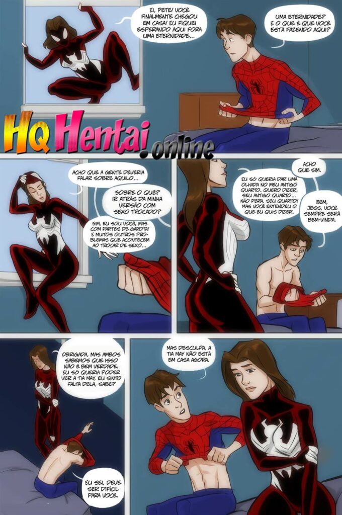 Transando Com Jessica Drew A Mulher Aranha Quadrinhos De Sexo